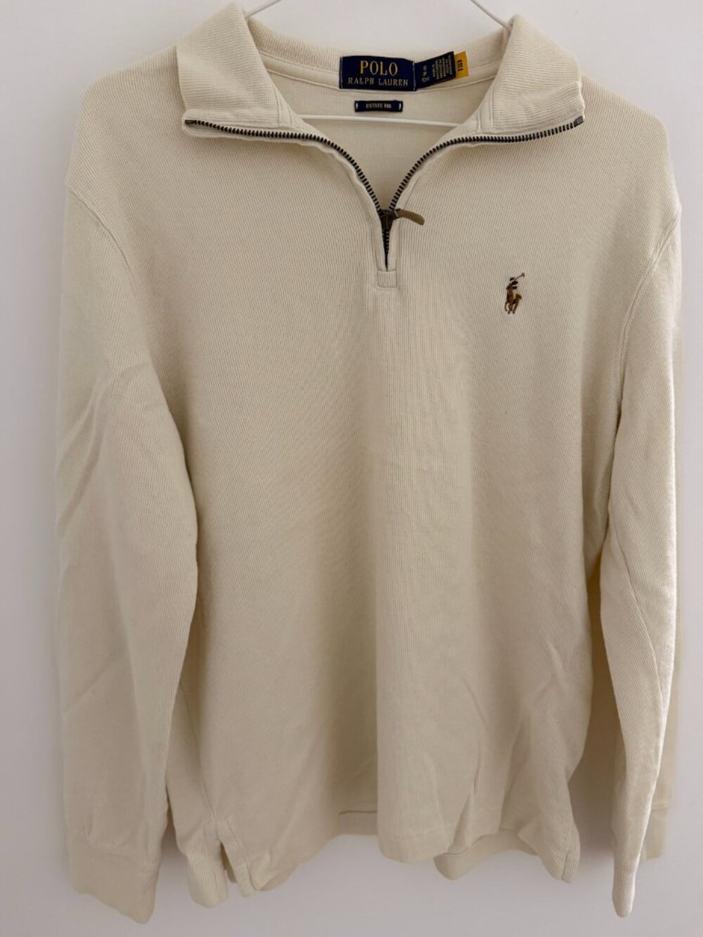 Polo Ralph Lauren Estate-Rib Quarter-Zip Pullover